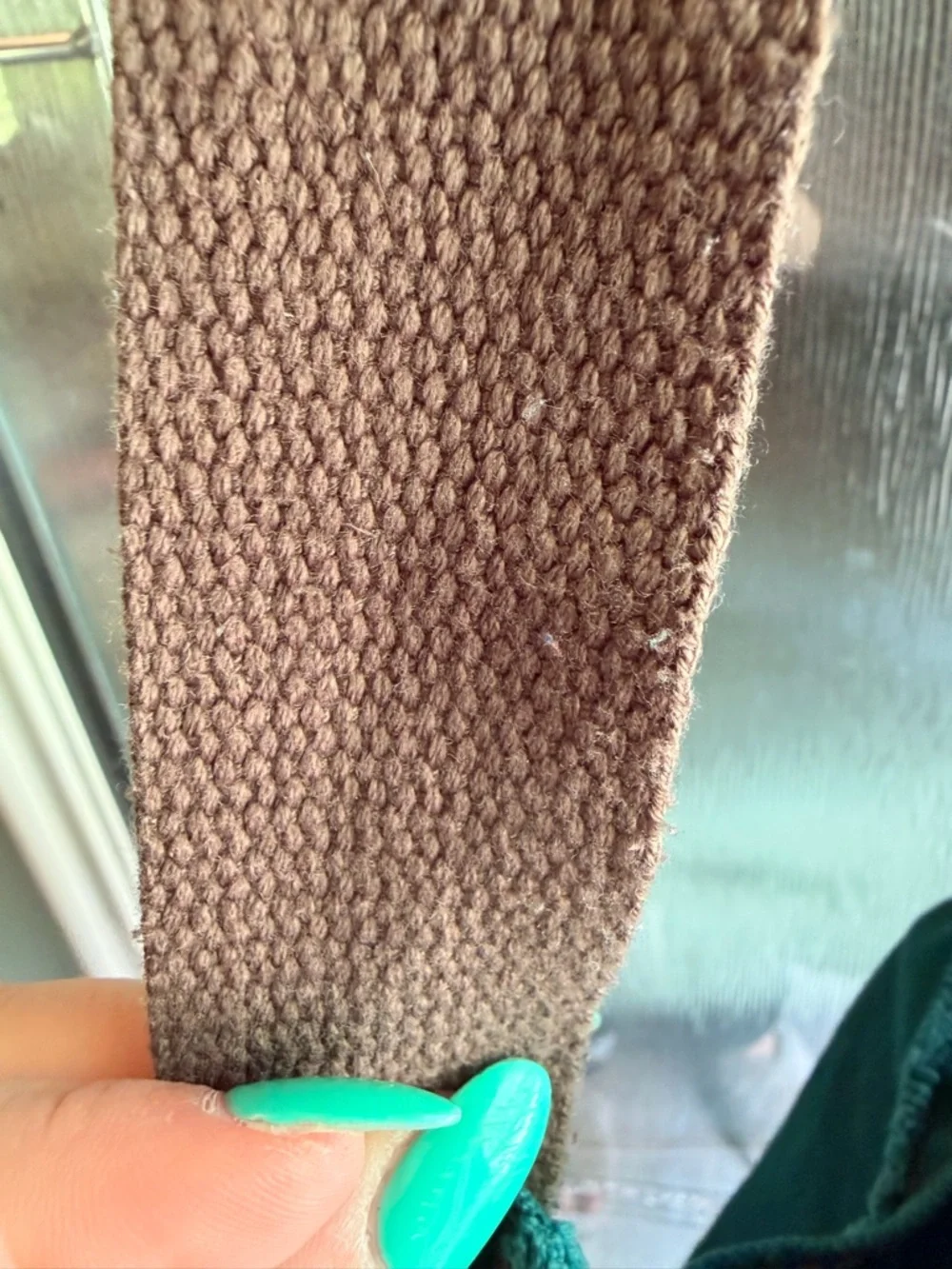 Thirty-One Retro Metro cottagecore floral teal bag with brown strap - Picture 8 of 8